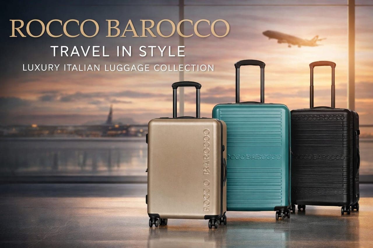 ROCCO BAROCCO Premium Hard-Shell Luggage Collection – Luxury Italian Travel Suitcase Set