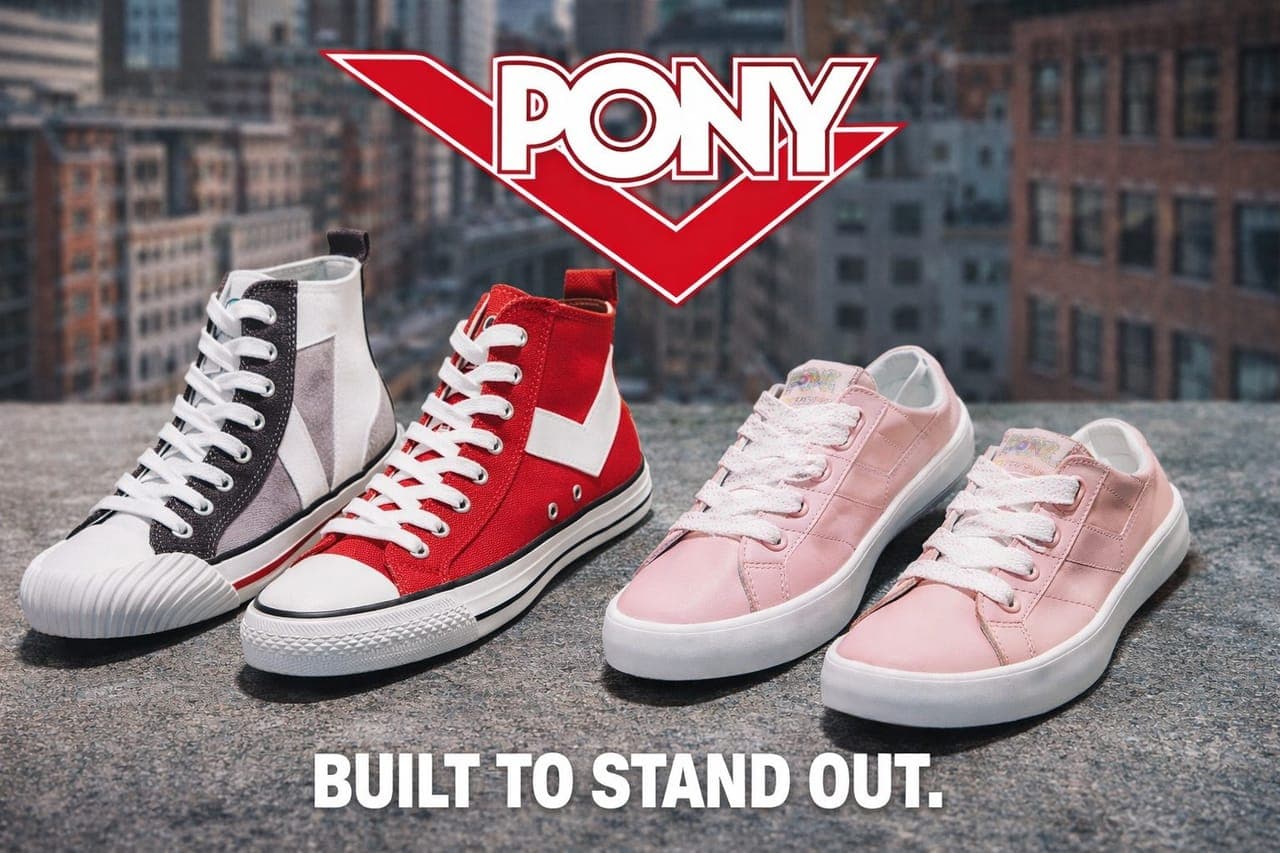 PONY Classic Sneakers Collection – High Top & Low Cut Casual Shoes