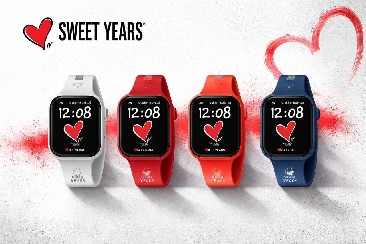SWEET YEARS Smart Watch – Stylish Fitness Tracker & Multi-Color Strap Collection