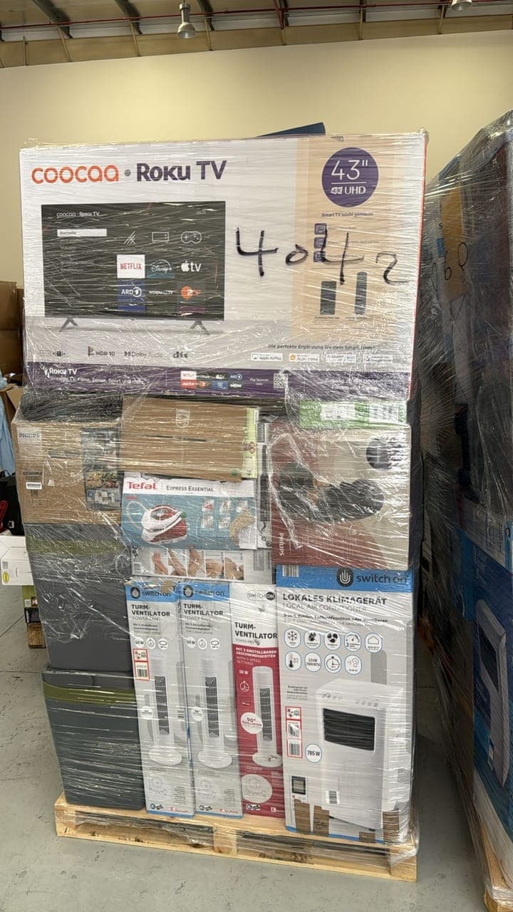 Pallets of Return Products from Lidl Stores Wholesale